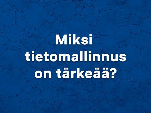 Miksi tietomallinnus on tärkeää?